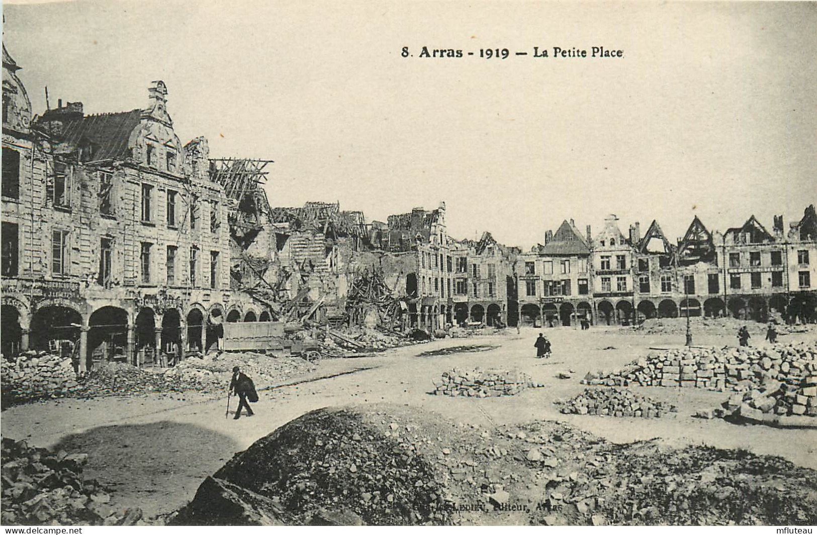 62* ARRAS Ruines Petite Place WW1  RL12.0136 - Arras