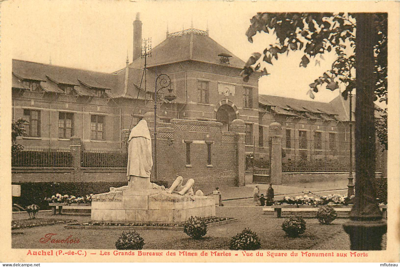 62* AUCHEL  Bureaux Des Mines  Monument Aux Morts     RL12.0130 - Autres & Non Classés