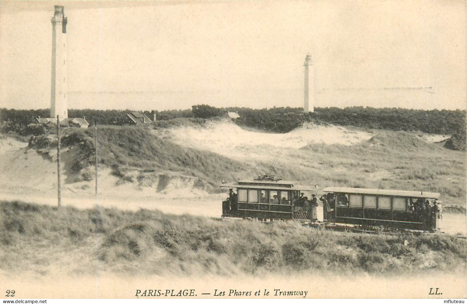 62*  PARIS PLAGE  Les Phares Et Le Tramway  RL12.0031 - Le Touquet