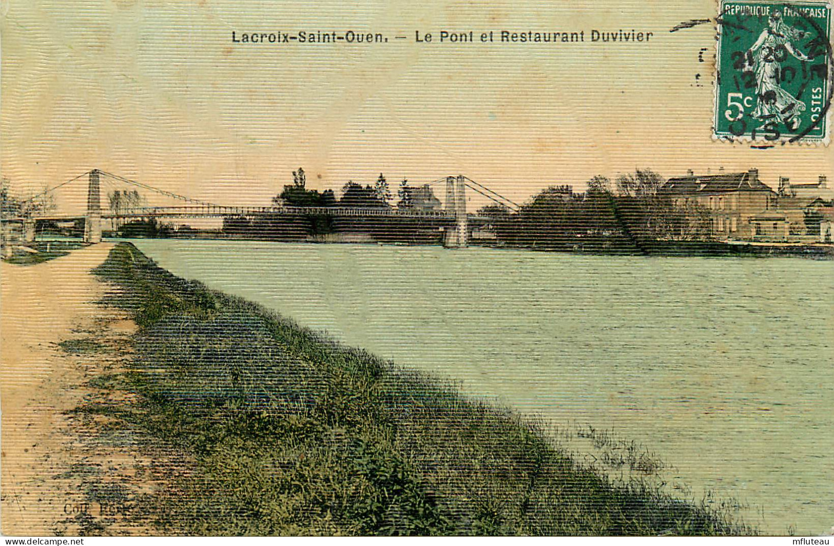 60* LACROIX ST OUEN Pont  Restaurant « duvivier »      RL11.1154 - Other & Unclassified