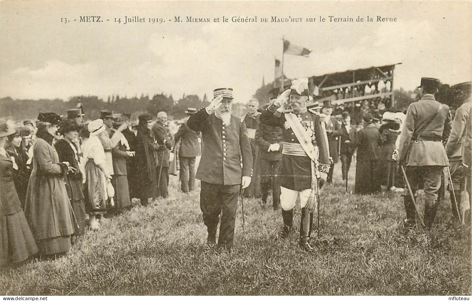 57* METZ  M. MIRMAN Et Gal De Maud Hui  14/07/1919     RL11.0934 - Characters