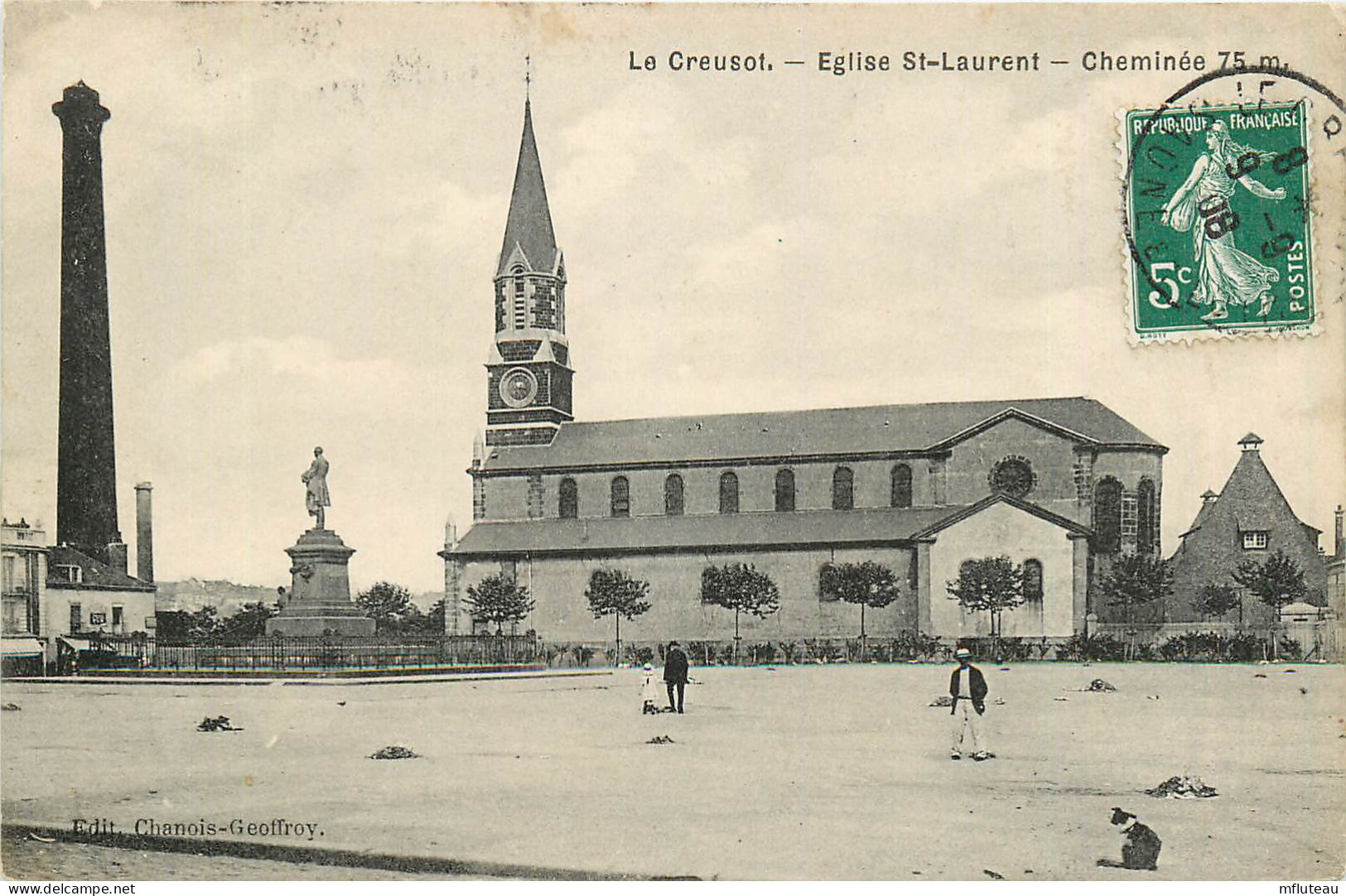 71* LE CREUSOT  Eglise St Laurent  Cheminee 75 M    RL12.0667 - Le Creusot