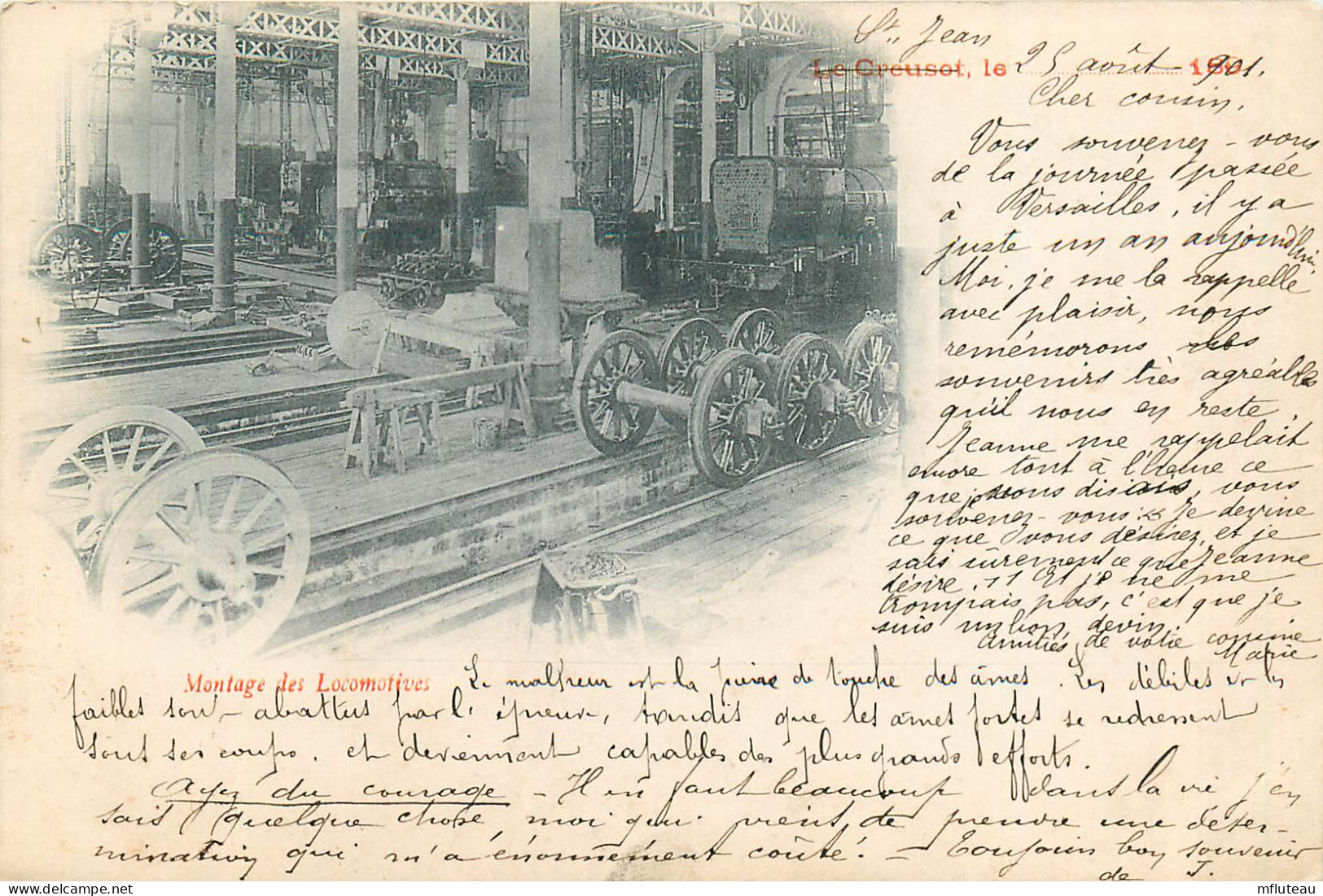 71* LE CREUSOT  Montage Des Locomotives      RL12.0644 - Le Creusot