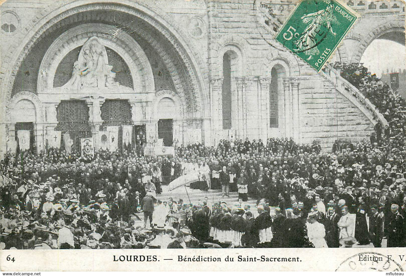 65* LOURDES  Benediction St Sacrement     RL12.0418 - Lourdes