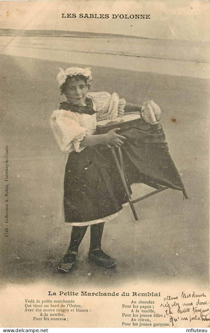 85* LES SABLES D OLONNE La Petite Marchande Du Remblai     RL12.1363 - Sables D'Olonne