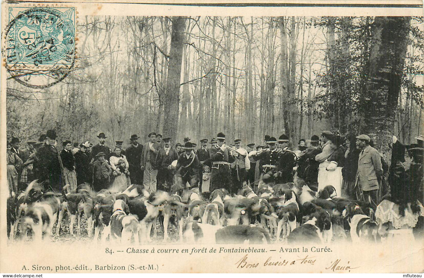 77* FONTAINEBLEAU Chasse A Courre- Avant La Curee    RL12.1268 - Hunting