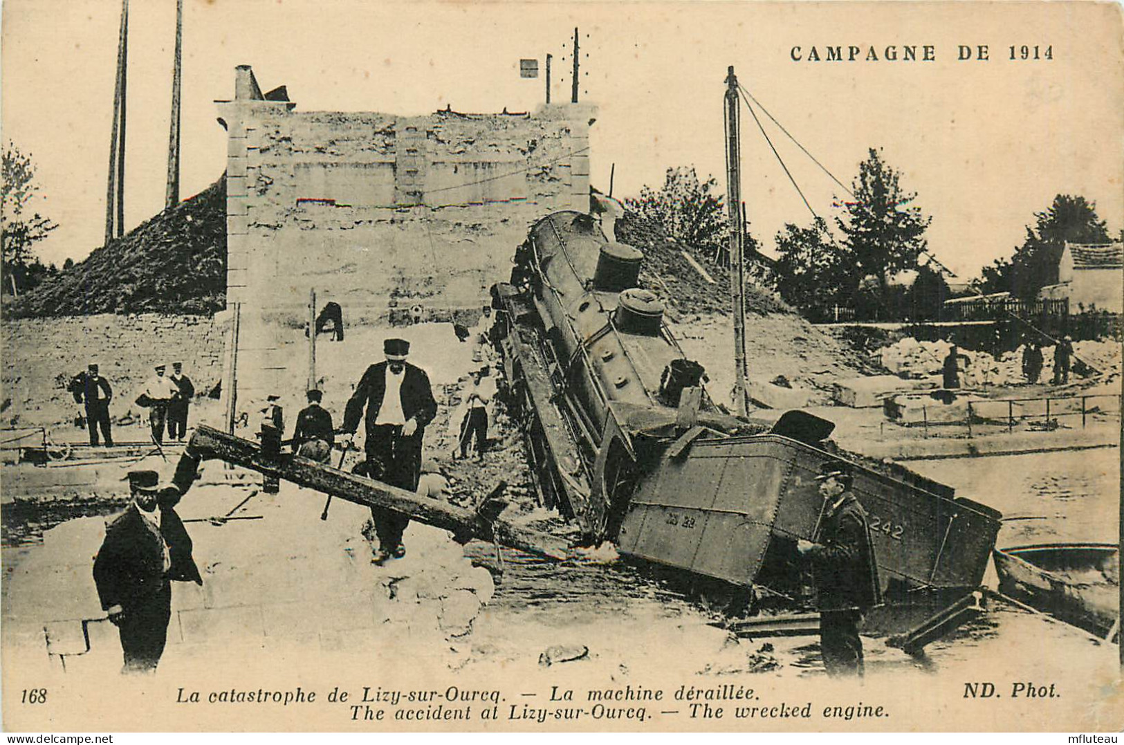 77* LIZY SUR OURCQ Train Deraille  1914    RL12.1266 - Lizy Sur Ourcq