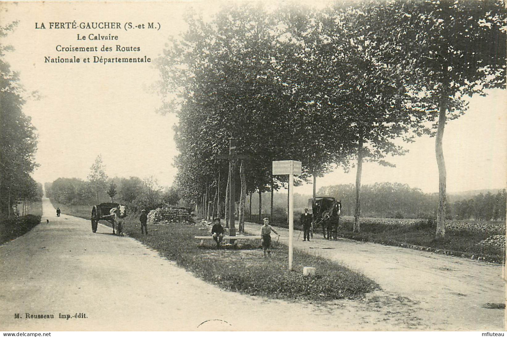 77* LA FERTE GAUCHER Croisement Rte Nationale Et Departementale     RL12.1239 - La Ferte Gaucher