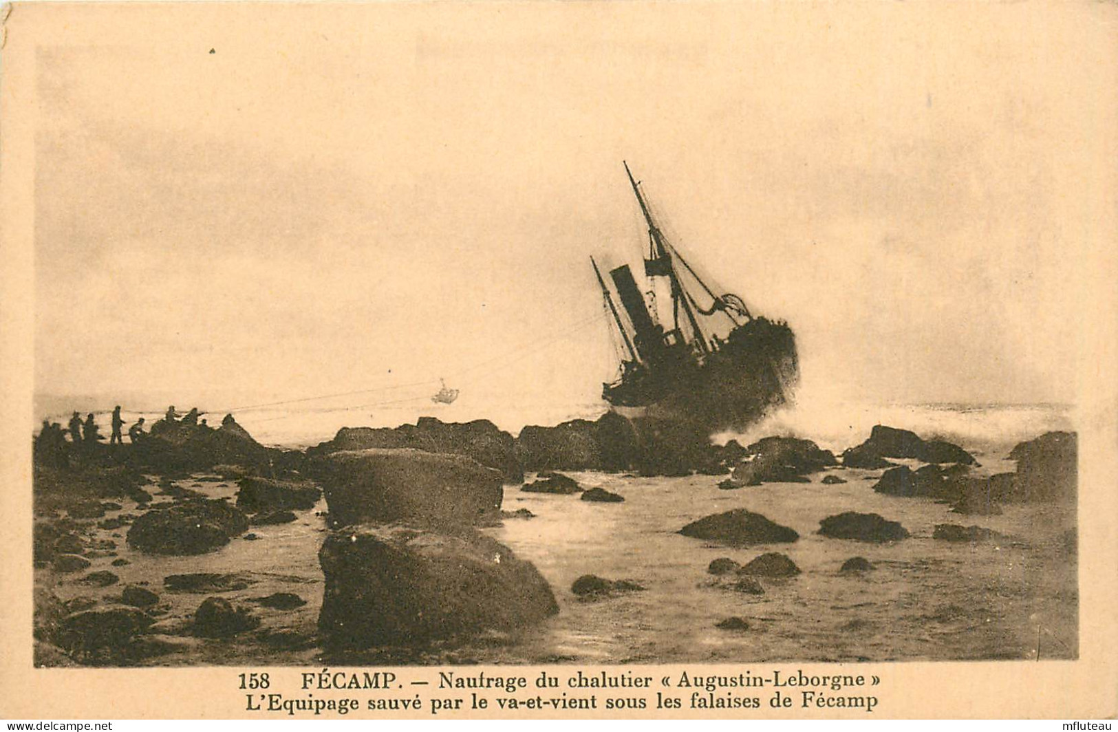 76* FECAMP  Naufrage Chalutier « augustin Leborgne »   RL12.1202 - Fécamp