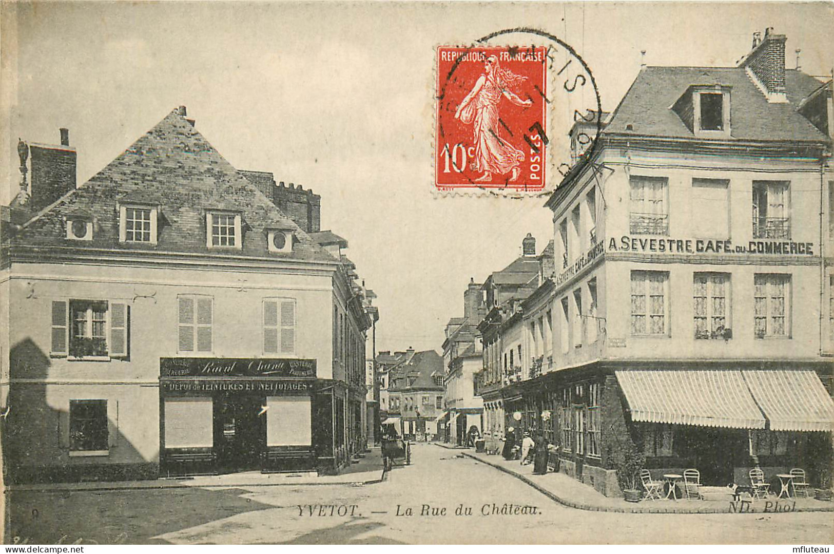 76* YVETOT   La Rue Du Chateau   RL12.1196 - Yvetot