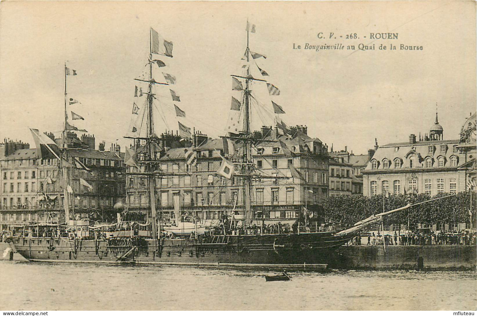 76* ROUEN  Le « bougainville »  Au Quai De La Bourse   RL12.1170 - Rouen