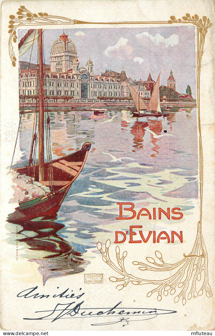 74* EVIAN LES BAINS Lac  (illustree)  RL12.0884 - Evian-les-Bains