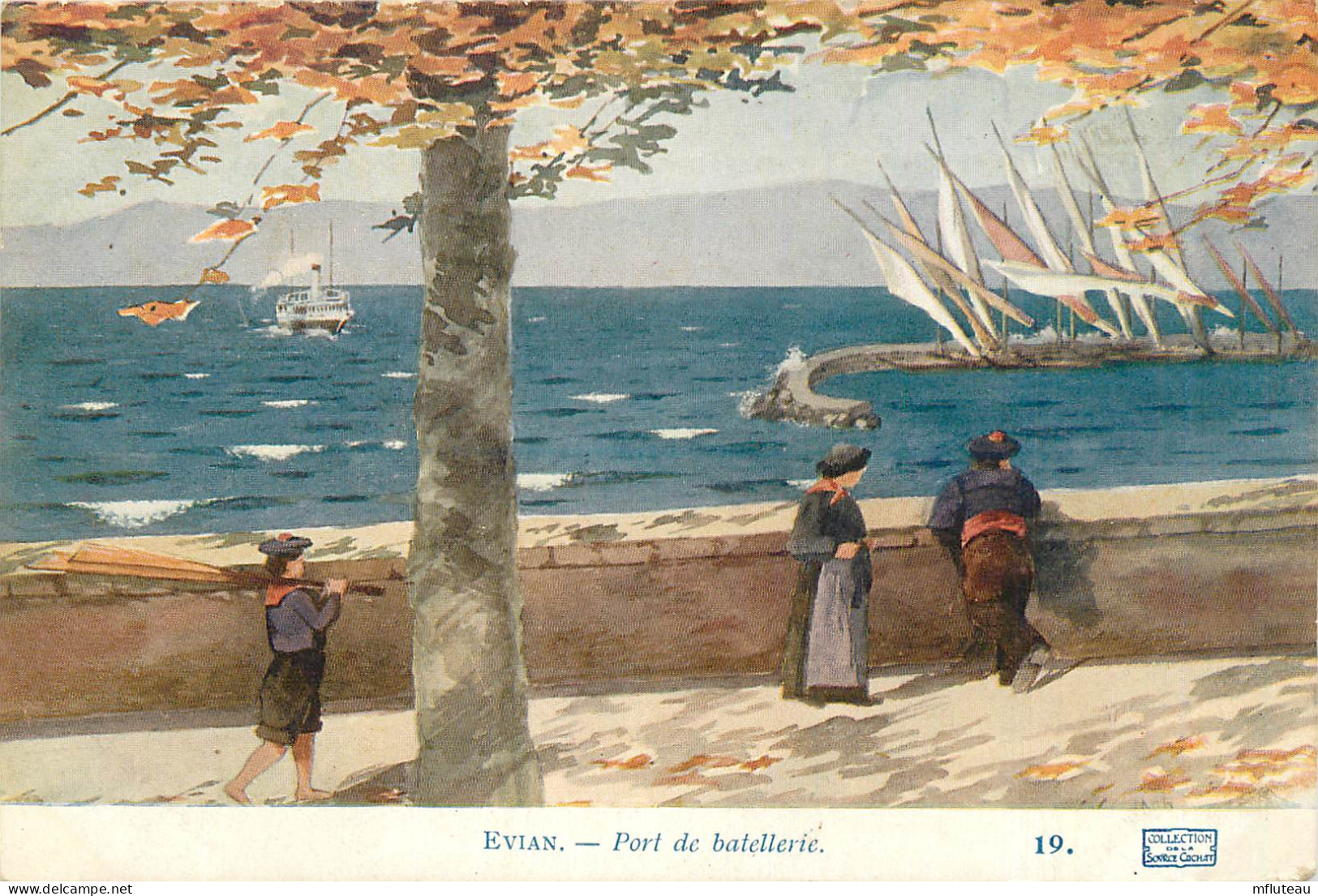 74* EVIAN Port De Batellerie (illustree)      RL12.0868 - Evian-les-Bains