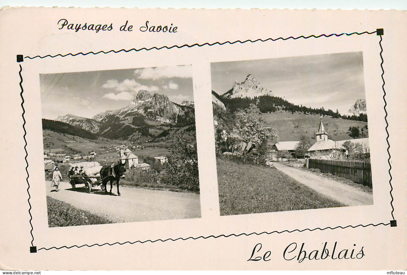 73* BERNEX  Le Village  Le Chablais 2 Vues CPSM (9x14cm)     RL12.0825 - Other & Unclassified