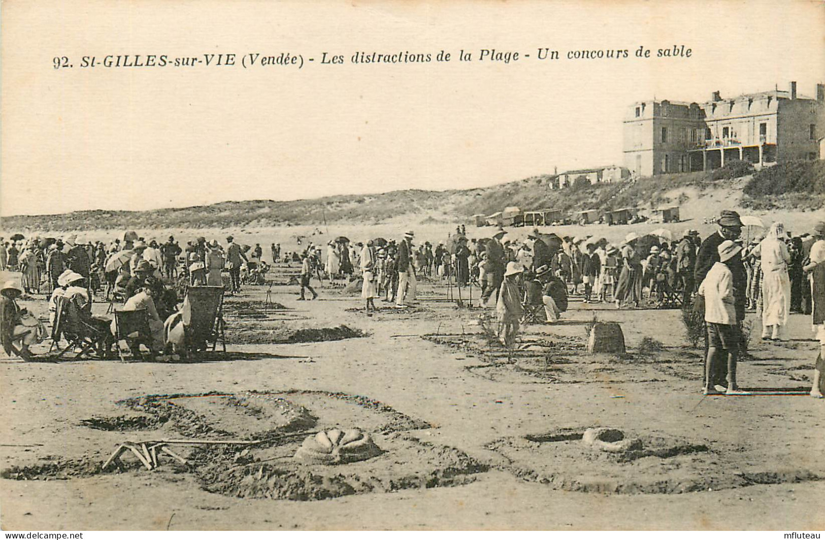 85* ST GILLES S/VIE  La Plage   - Concours De Sable    RL13.0472 - Saint Gilles Croix De Vie