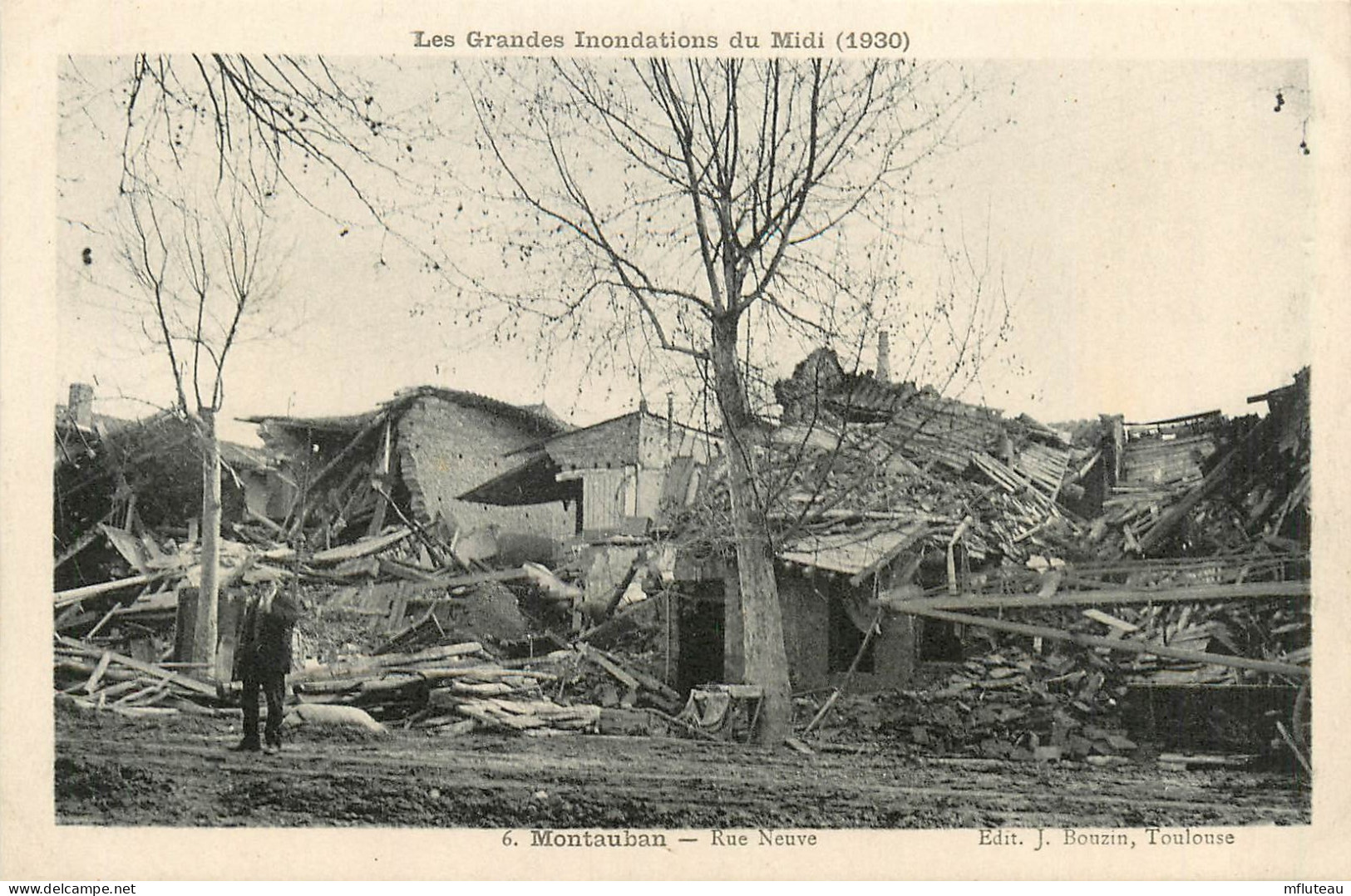 82* MONTAUBAN  Crues 1930  Ruines Rue Neuve    RL13.0364 - Montauban