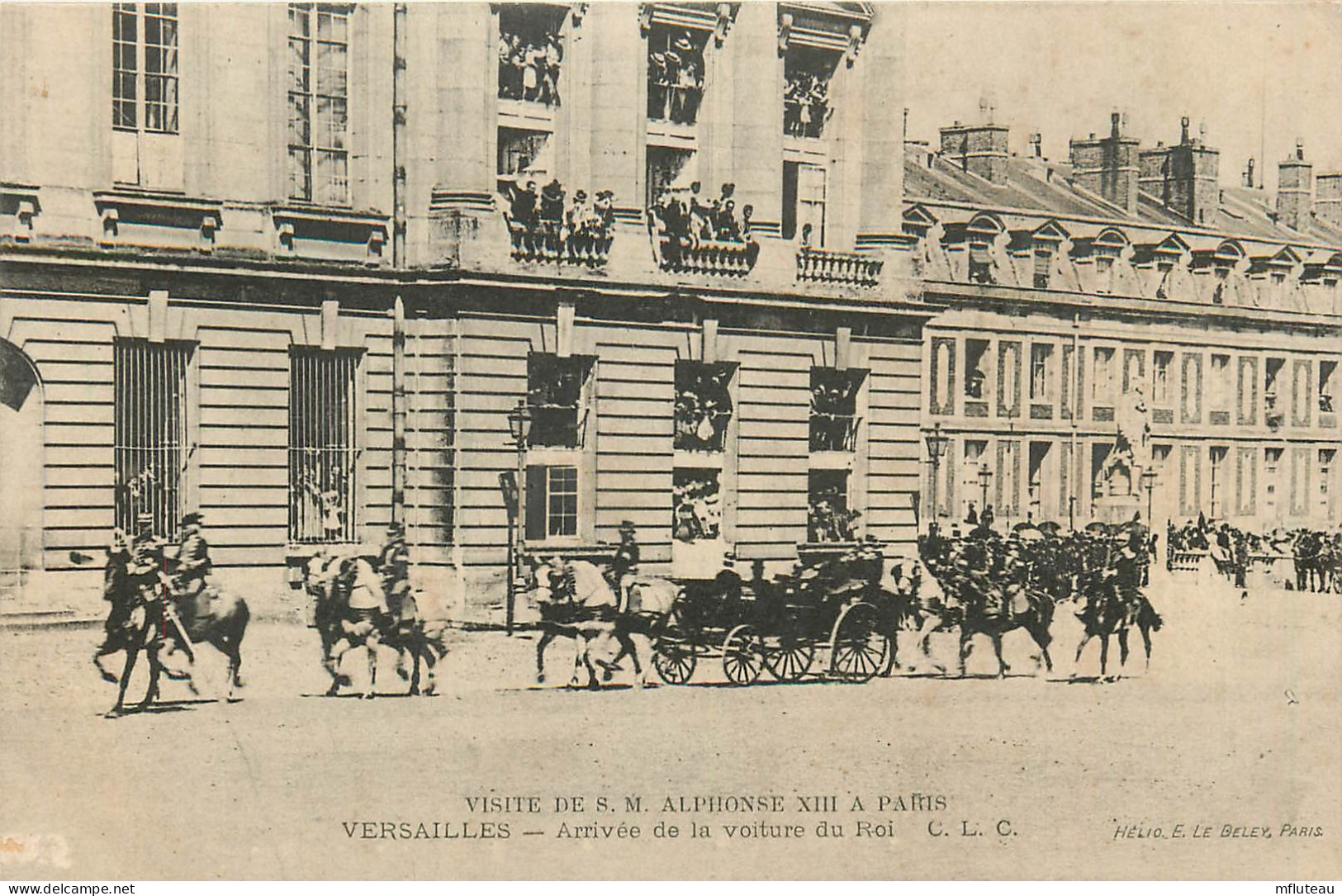 78* VERSAILLES Visite S.M.  Alphonse XIII  Arrivee Voiture Du Roi    RL13.0197 - Versailles