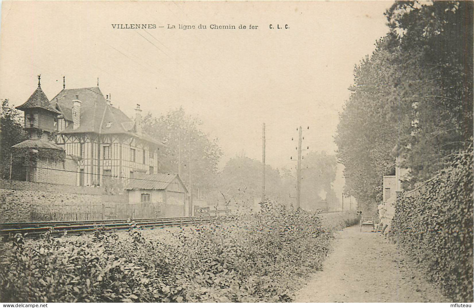 78* VILLENNES La Ligne De Chemin De Fer      RL13.0178 - Villennes-sur-Seine