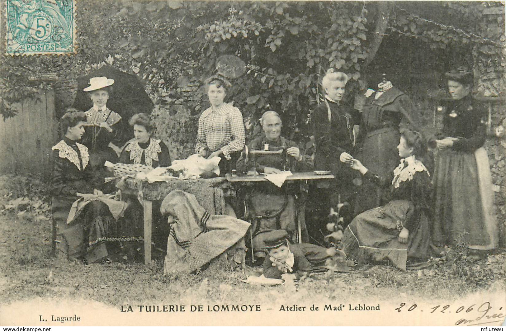 78* LOMMOYE -  La Tuilerie , Atelier De Mad Leblond (trace De Pliure Haut Droit)   RL13.0093 - Autres & Non Classés