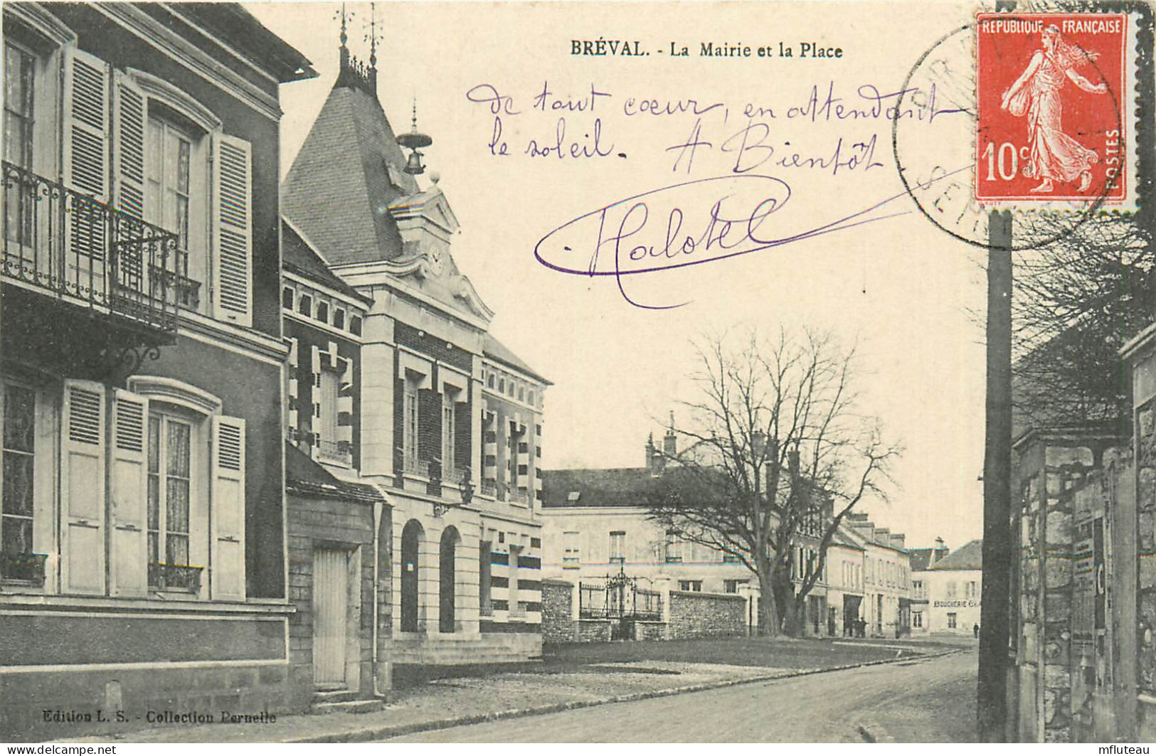 78* BREVAL  La Mairie Et La Place     RL13.0076 - Other & Unclassified