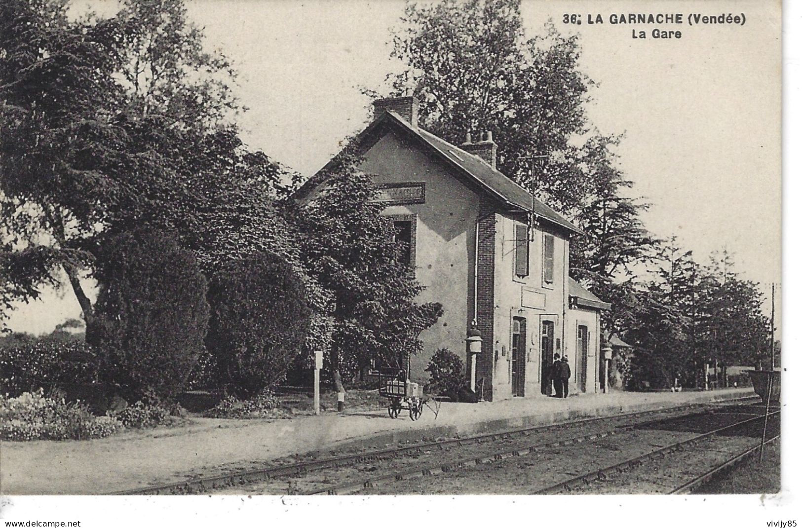 85 - LA GARNACHE - T.Belle Vue Animée De La Gare - Other & Unclassified