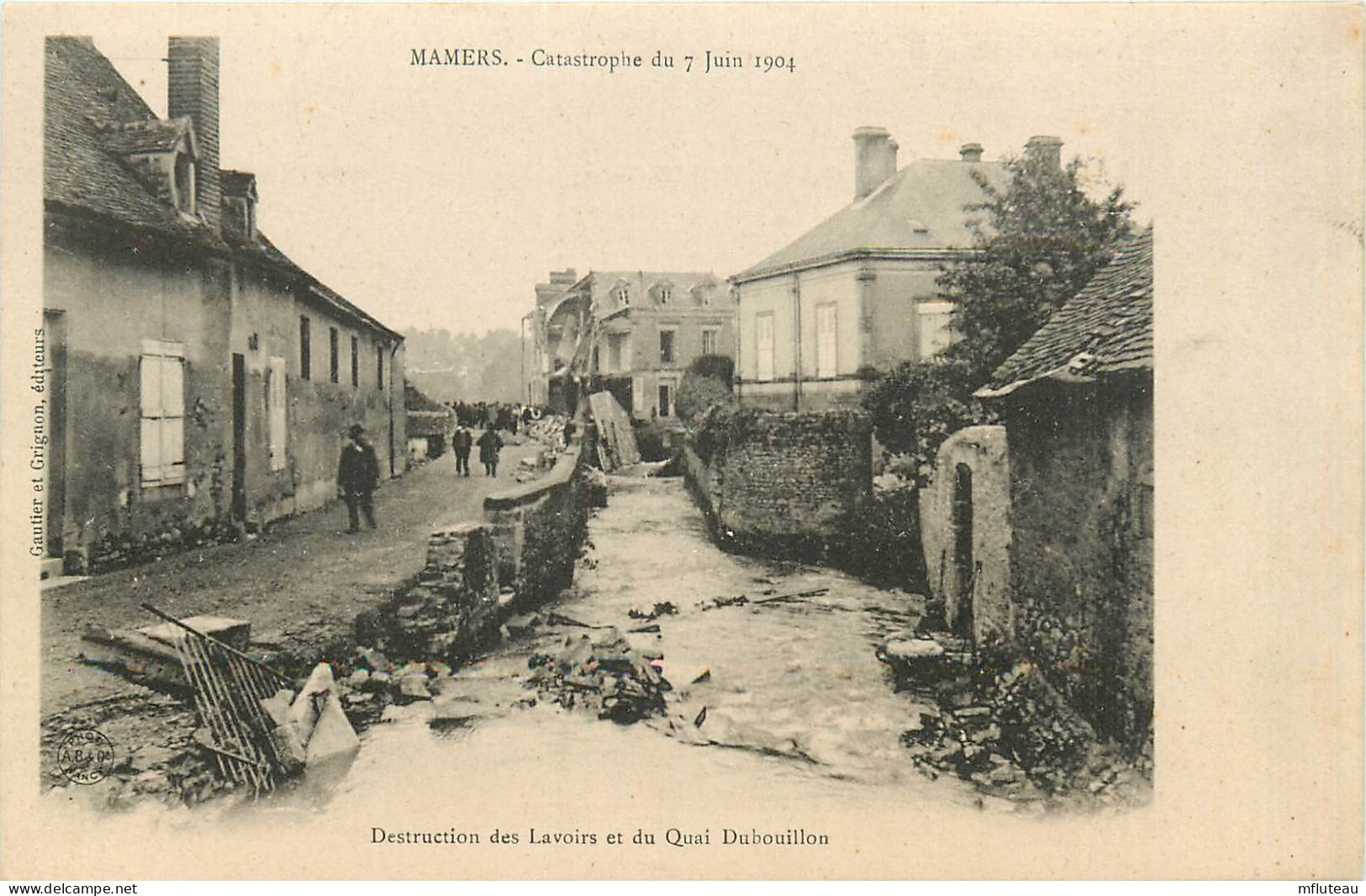 72* MAMERS Juin 1904  Destruction Des Lavoirs Et Quai Dubouillon     RL13.0048 - Mamers