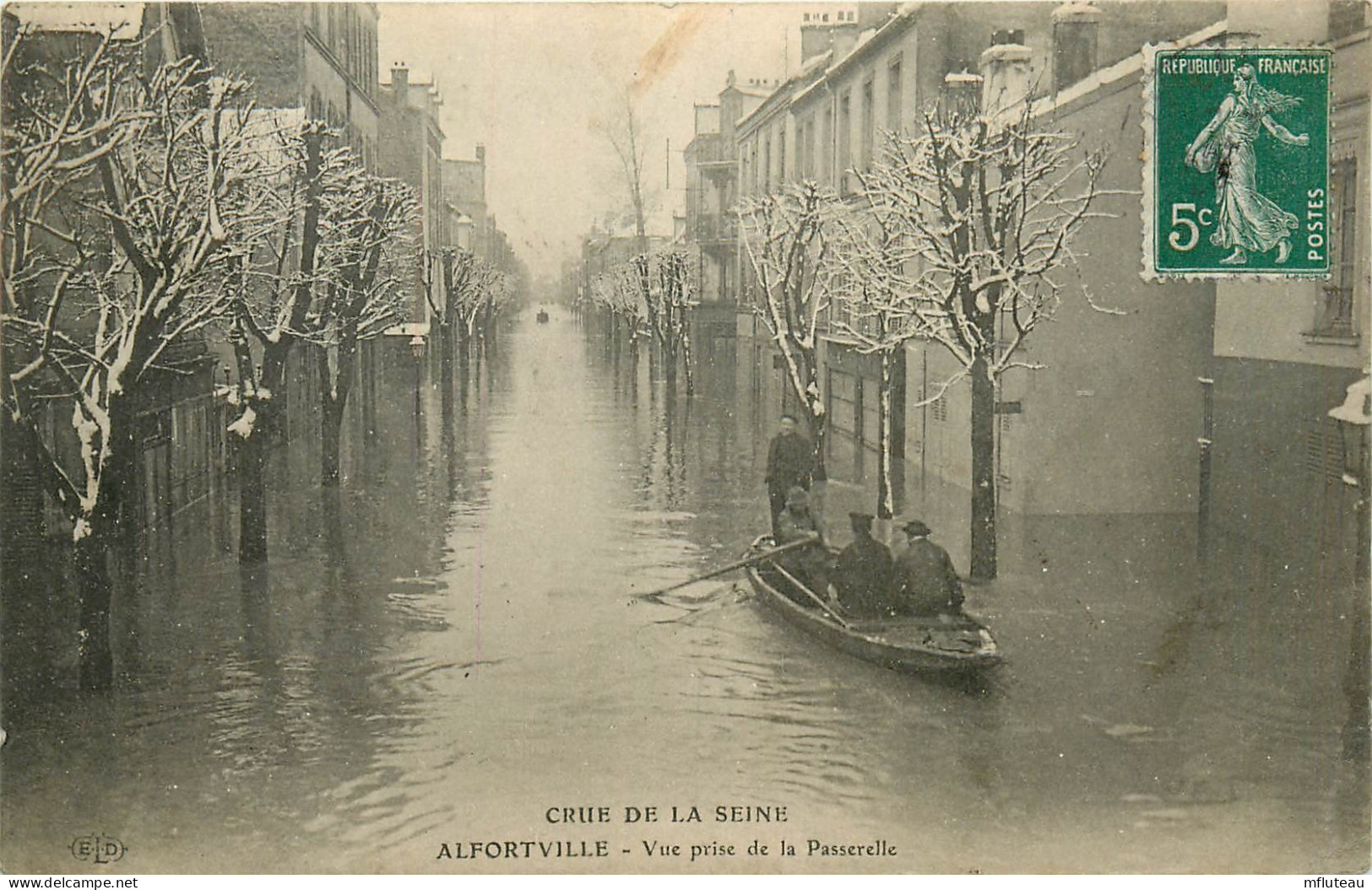 94* ALFORTVILLE  Crue 1910 -  Vue Prise De La Passerelle RL13.1058 - Alfortville