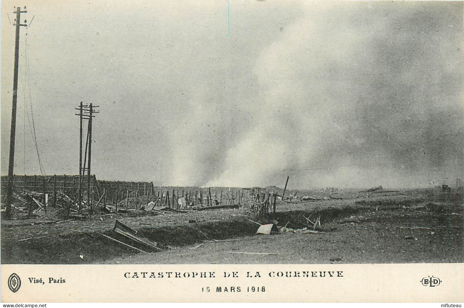 93* LA COURNEUVE Catastrophe Mars 1918      RL13.1010 - War 1914-18