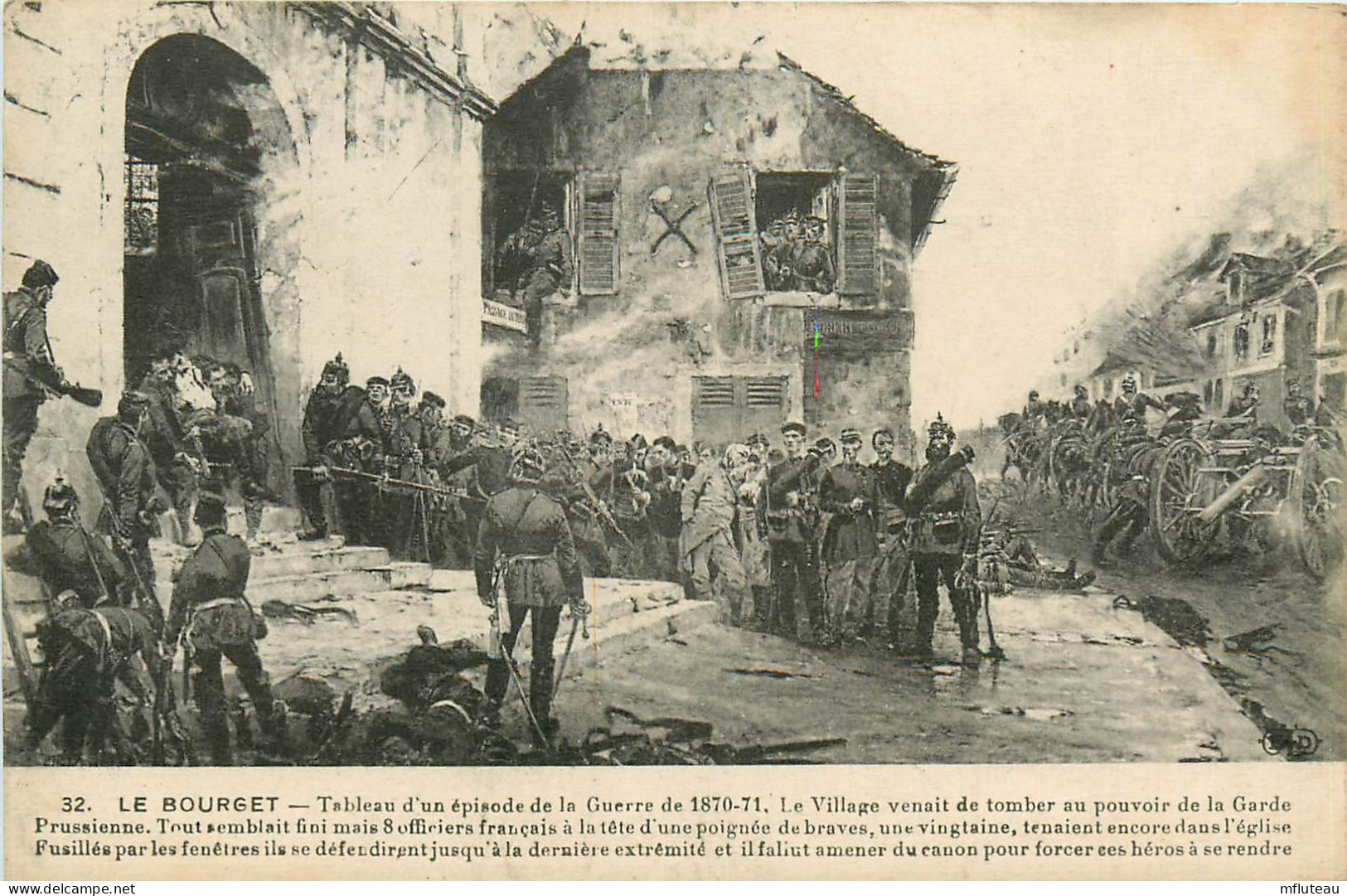 93* LE BOURGET  Guerre 1870  - Resistance Dans L Eglise     RL13.0990 - Other Wars
