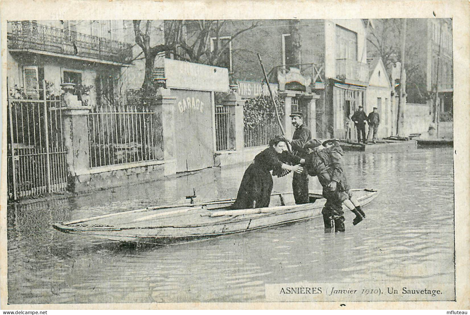 92* ASNIERES Crue 1910- Un Sauvetage      RL13.0976 - Asnieres Sur Seine