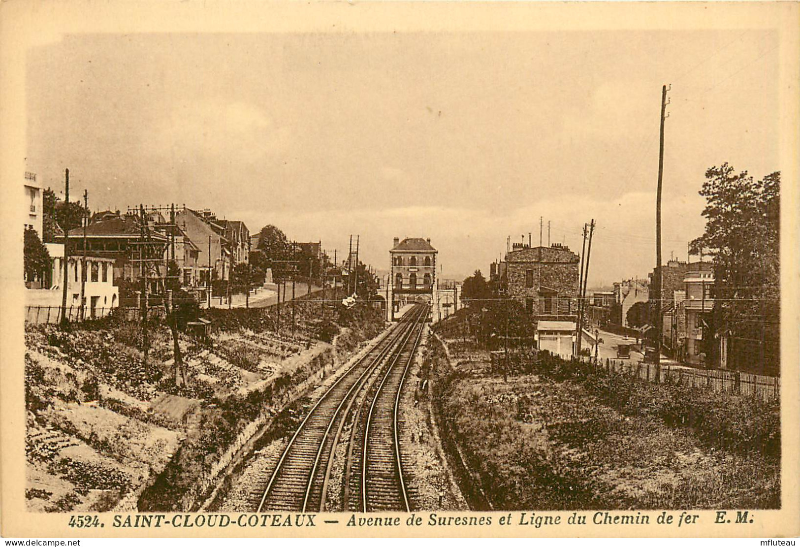 92* ST CLOUD  -COTEAUX  Ligne Chemin De Fer      RL13.0961 - Saint Cloud