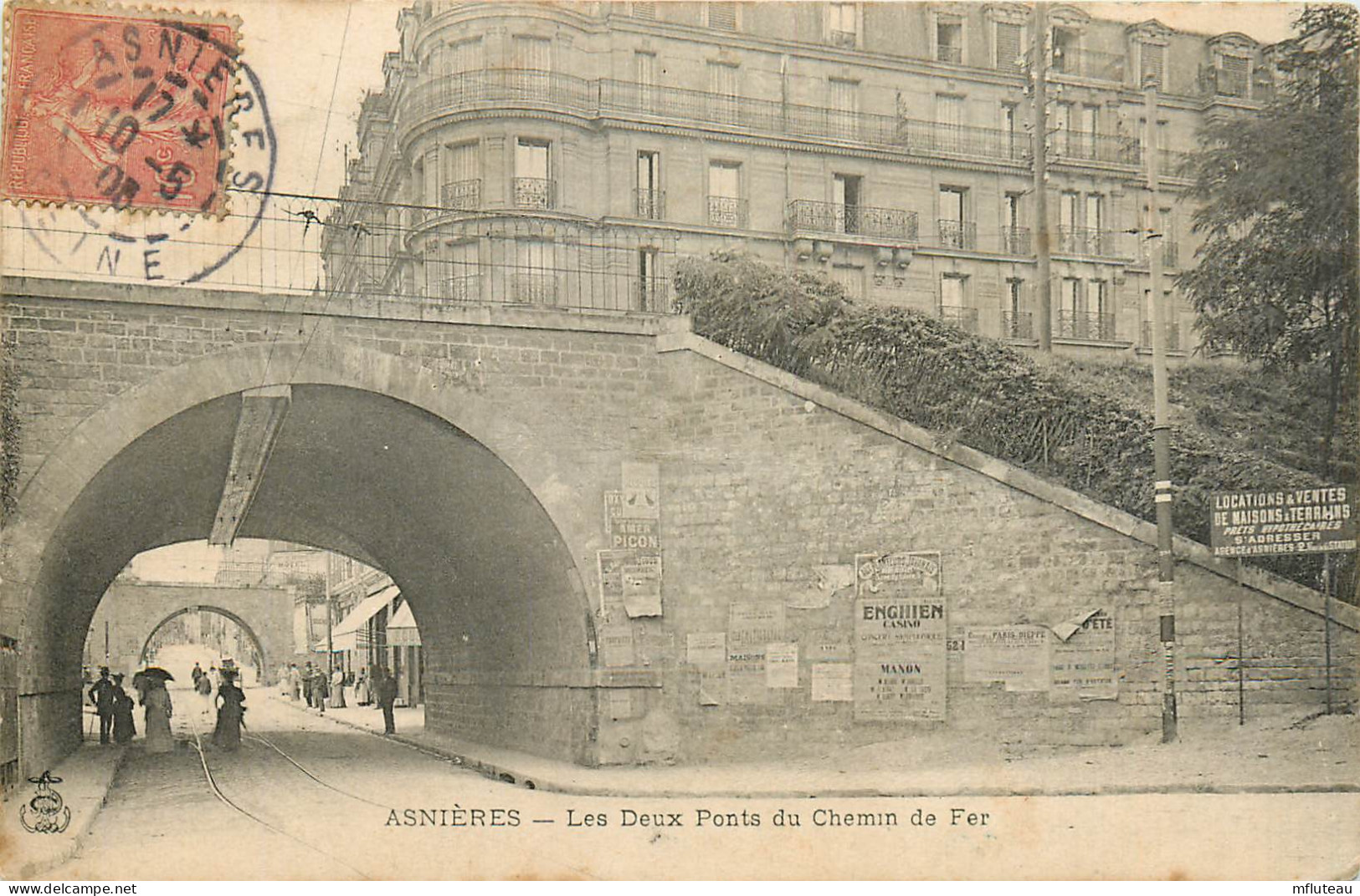 92* ASNIERES  Les Deux Ponts De Chemin De Fer      RL13.0912 - Asnieres Sur Seine