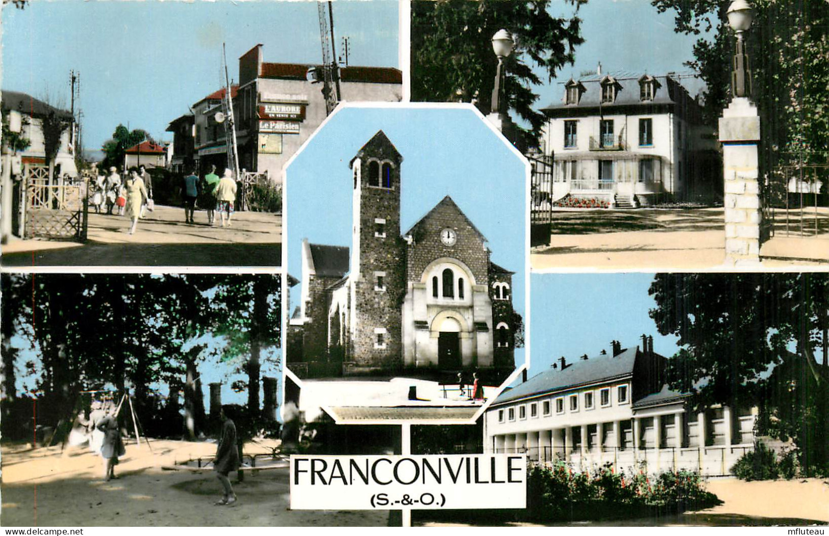 91* FRANCONVILLE Multivues  (CPSM 9x14cm)     RL13.0828 - Otros & Sin Clasificación