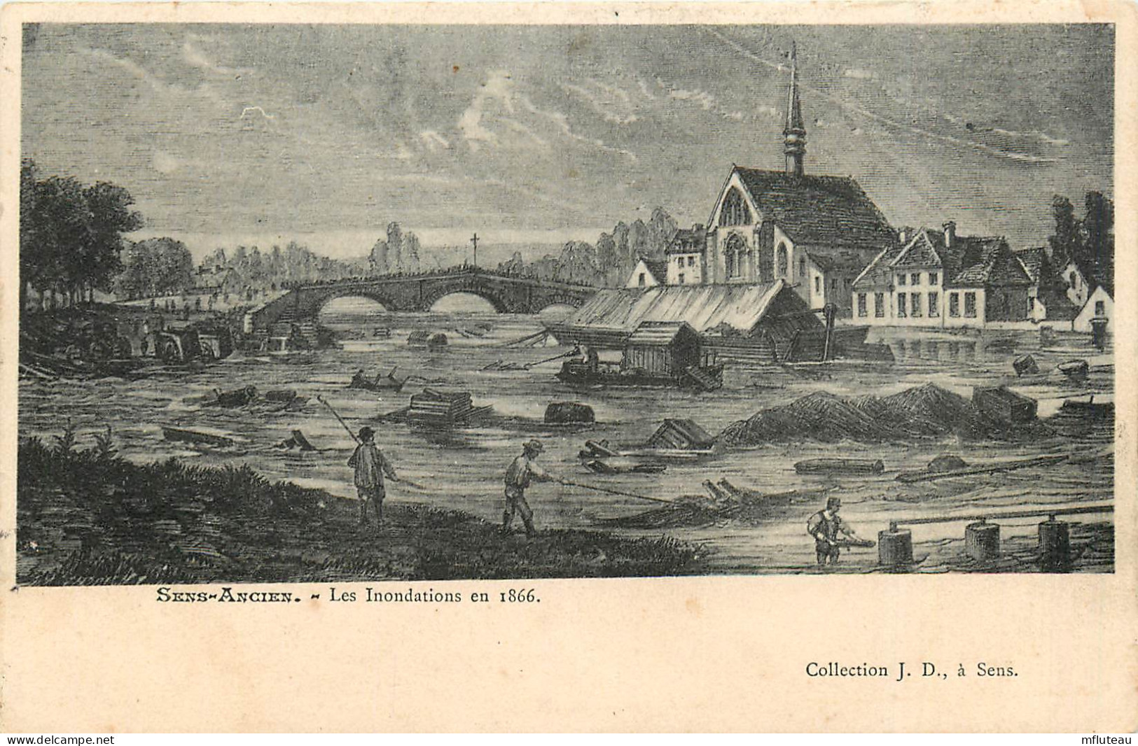 89* SENS  Ancien  Inondations De 1866     RL13.0732 - Sens