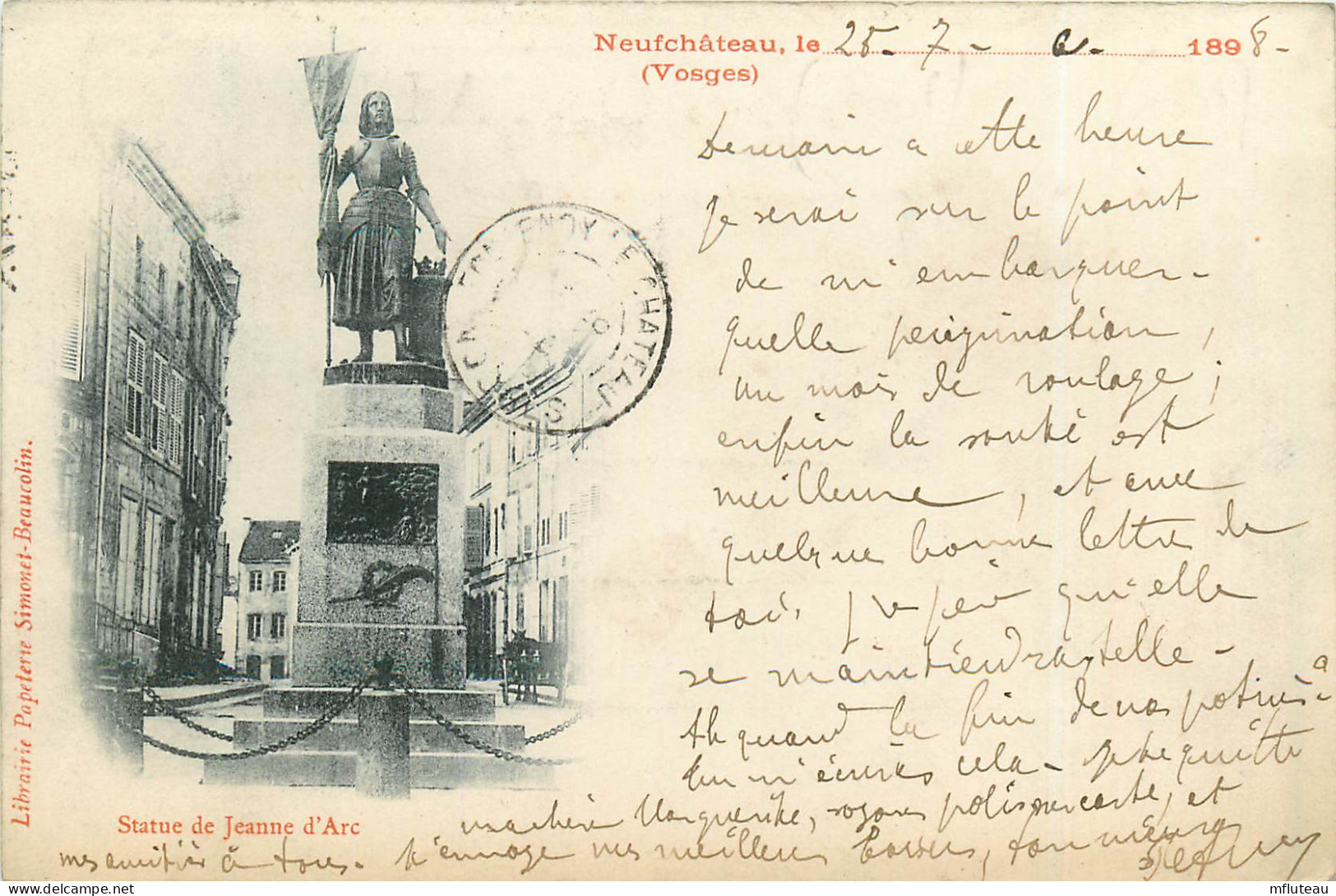 88* NEUFCHATEAU  Statue Jeanne D Arc       RL13.0637 - Neufchateau