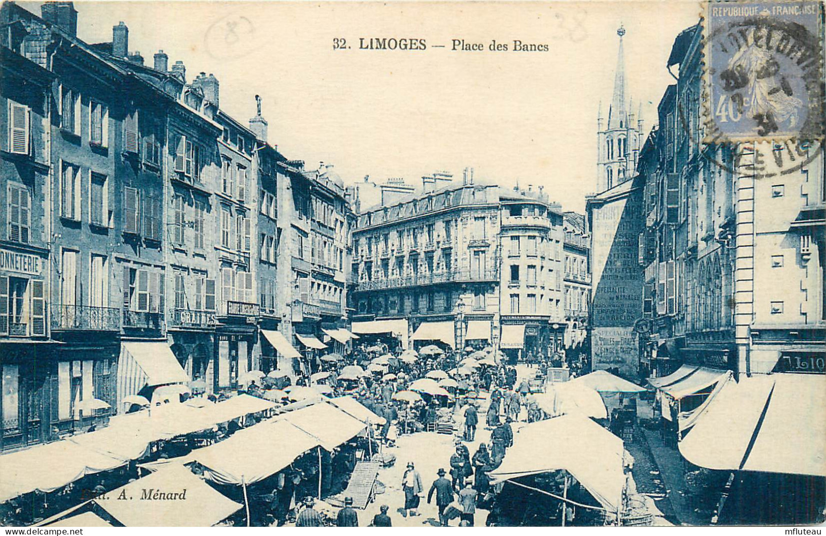 87* LIMOGES Place Des Bancs   - Marche      RL13.0614 - Limoges