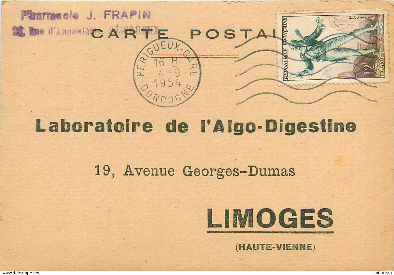 87* LIMOGES Labo « algo Digestine »      RL13.0606 - Limoges