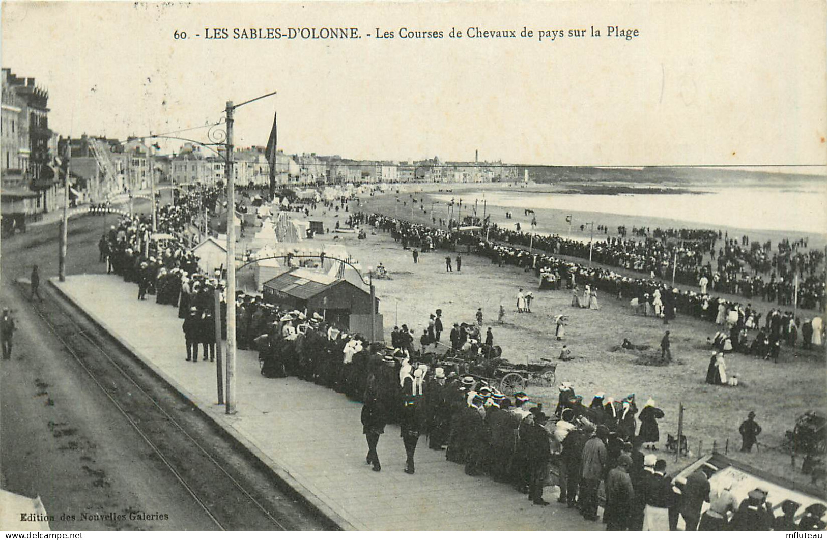 85* LES SABLES D OLONNE  Courses De Chevaux Sur La Plage      RL13.0550 - Sables D'Olonne