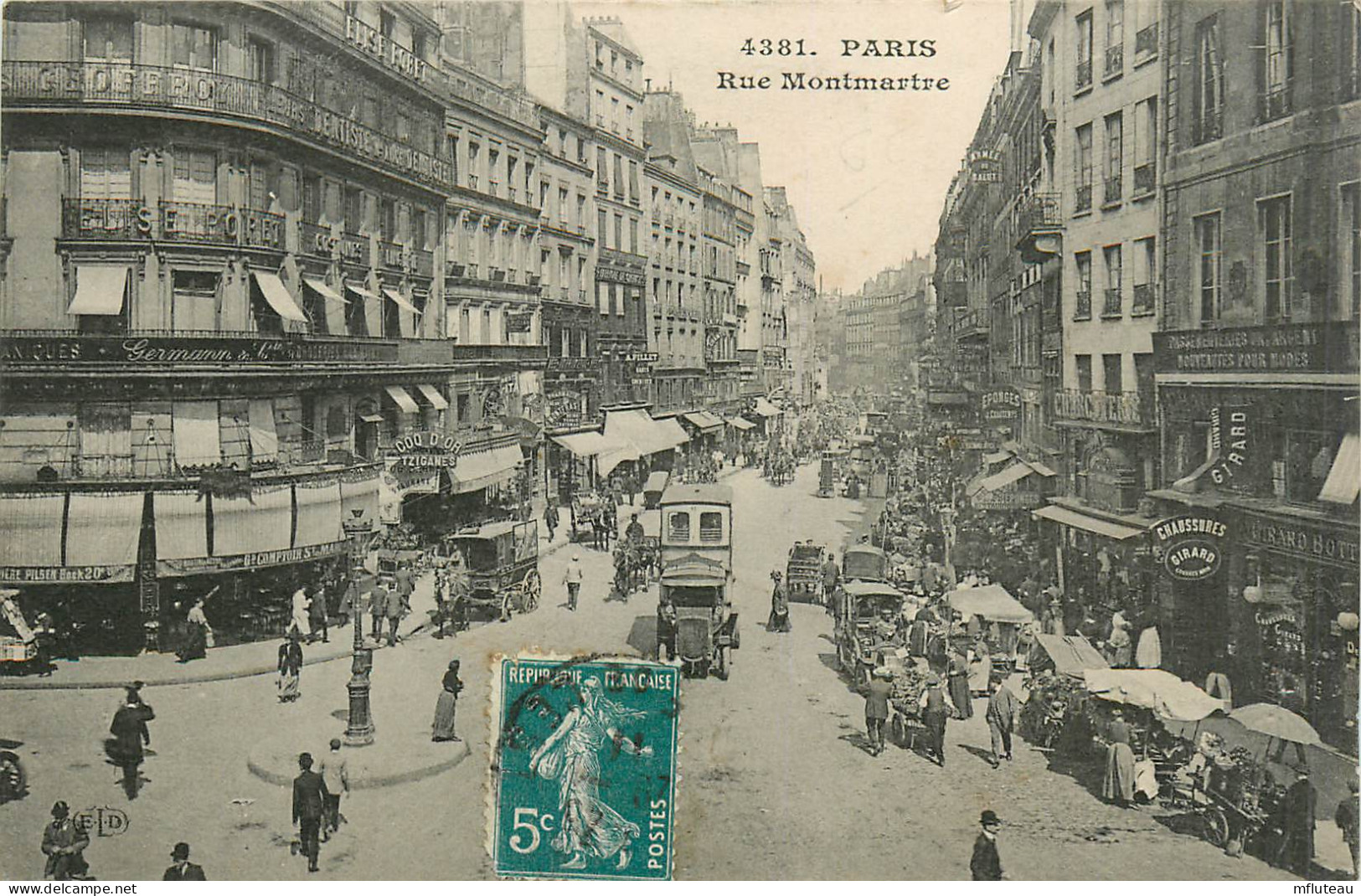75* PARIS (2)   Rue Montmartre      RL27,0151 - Arrondissement: 02