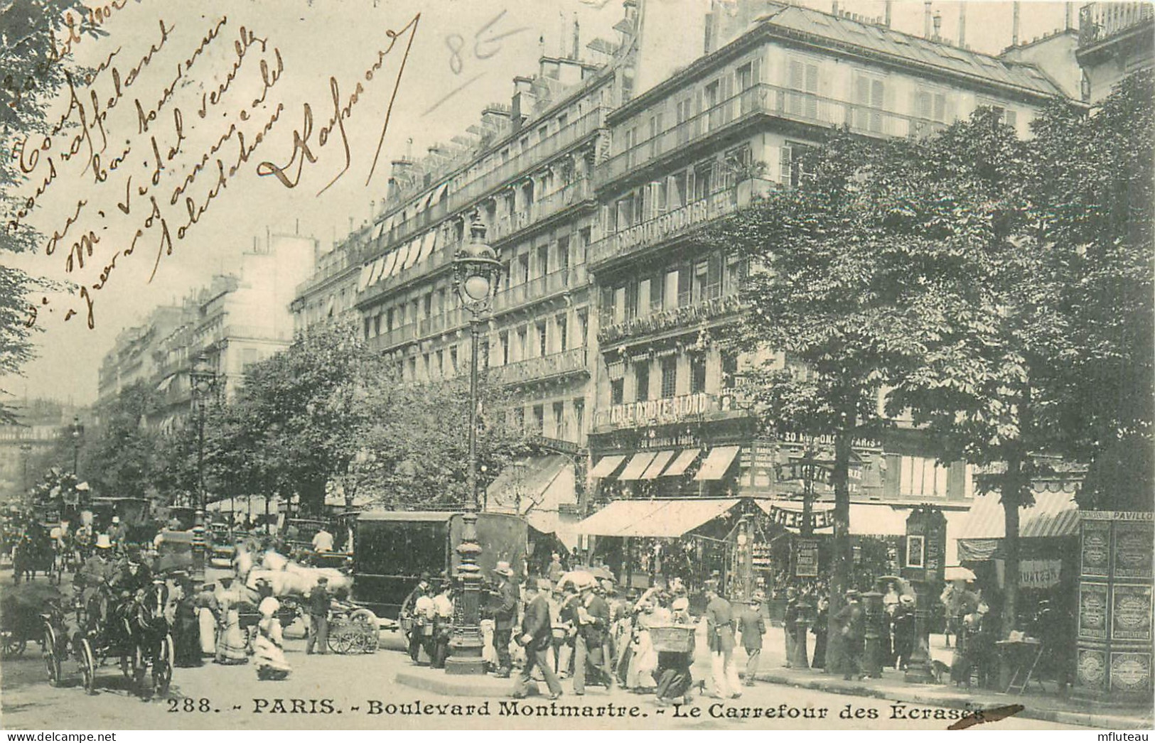 75* PARIS (2)   Bd Montmartre  Carrefour Des Ecrases     RL27,0148 - District 02