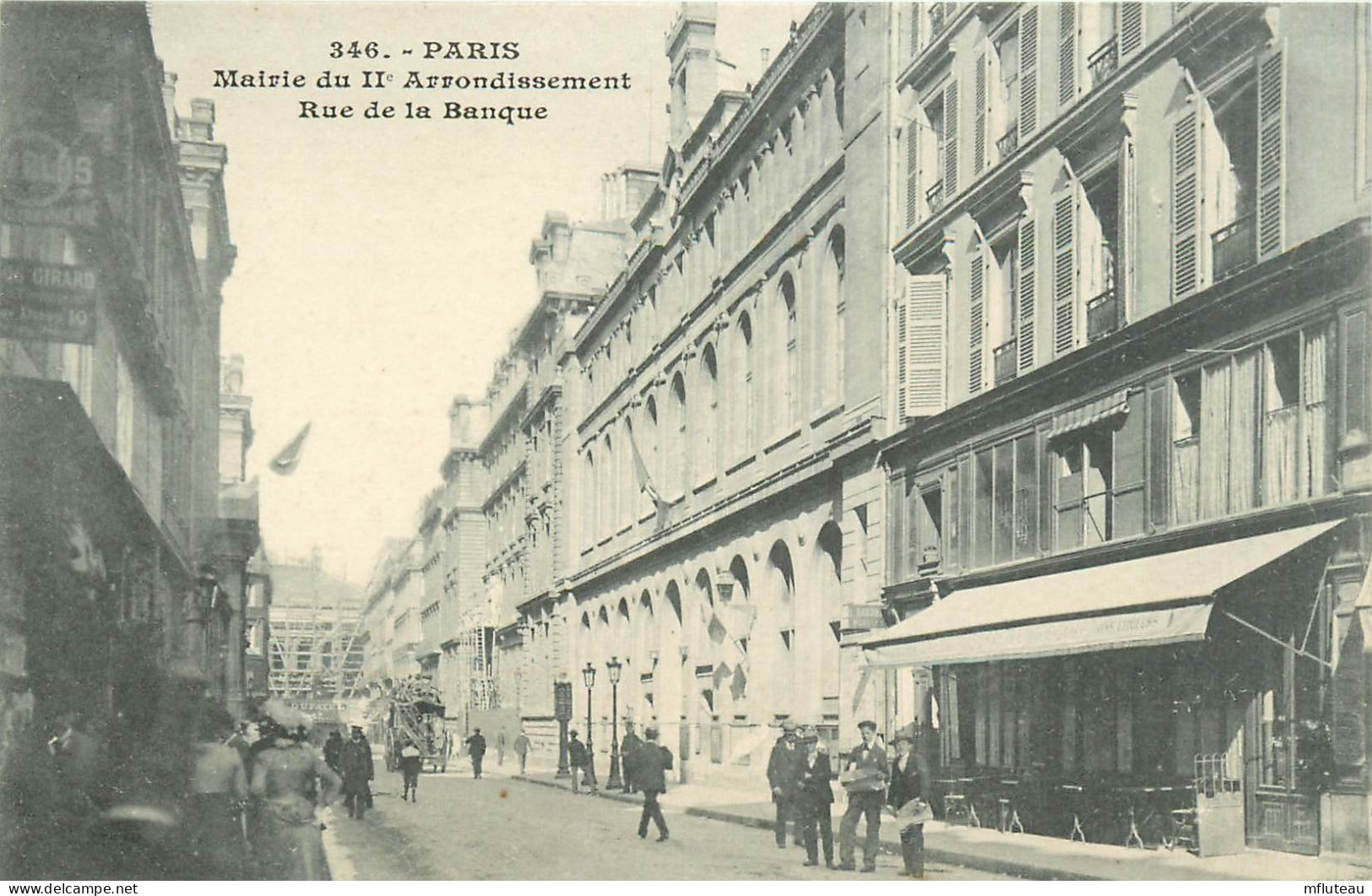 75* PARIS (2)   Mairie  Rue De La Banque     RL27,0142 - Arrondissement: 02