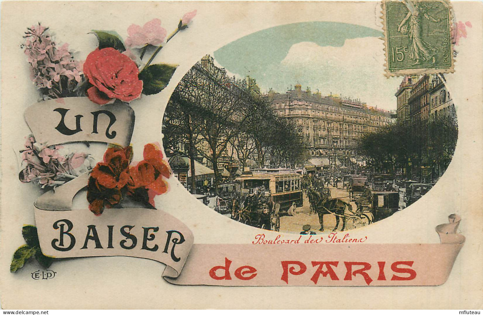 75* PARIS (2) Un Baiser De Paris   - Bd Des Italiens      RL27,0123 - Arrondissement: 02