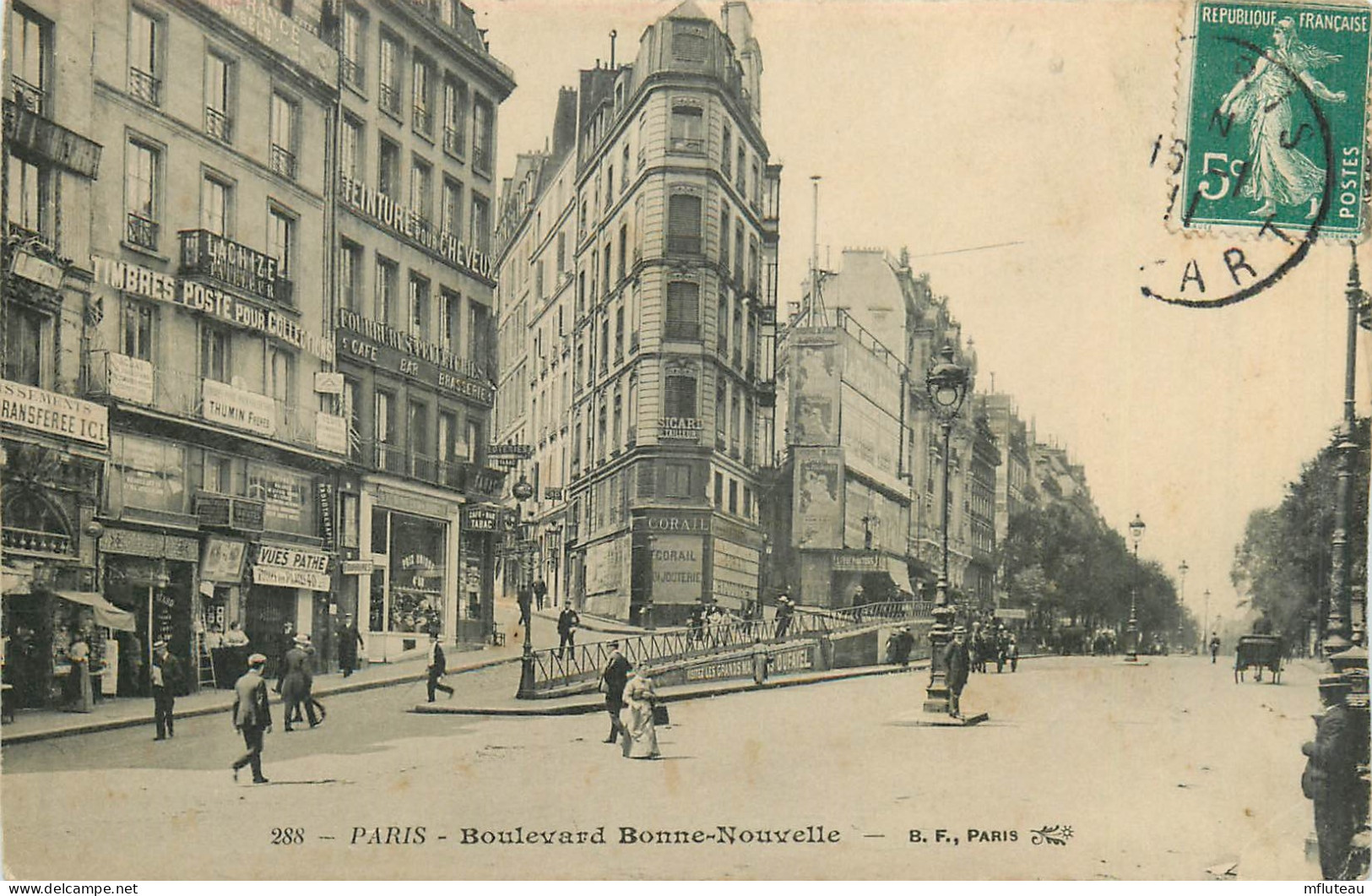 75* PARIS (2)   Bd Bonne Nouvelle    RL27,0118 - Arrondissement: 02