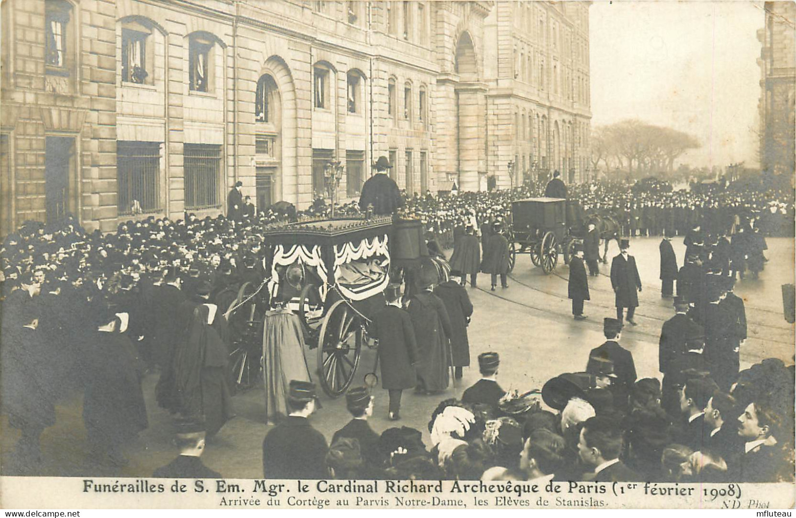 75* PARIS (1)  Funerailles  Cardinal « richard »  1908     RL27,0045 - District 01
