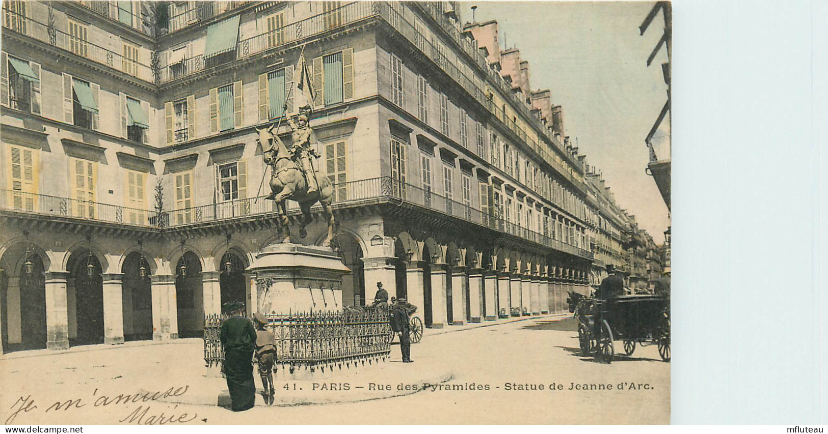 75* PARIS (1)  Rue Des Pyramides  Statue Jeanne  D Arc     RL27,0047 - District 01