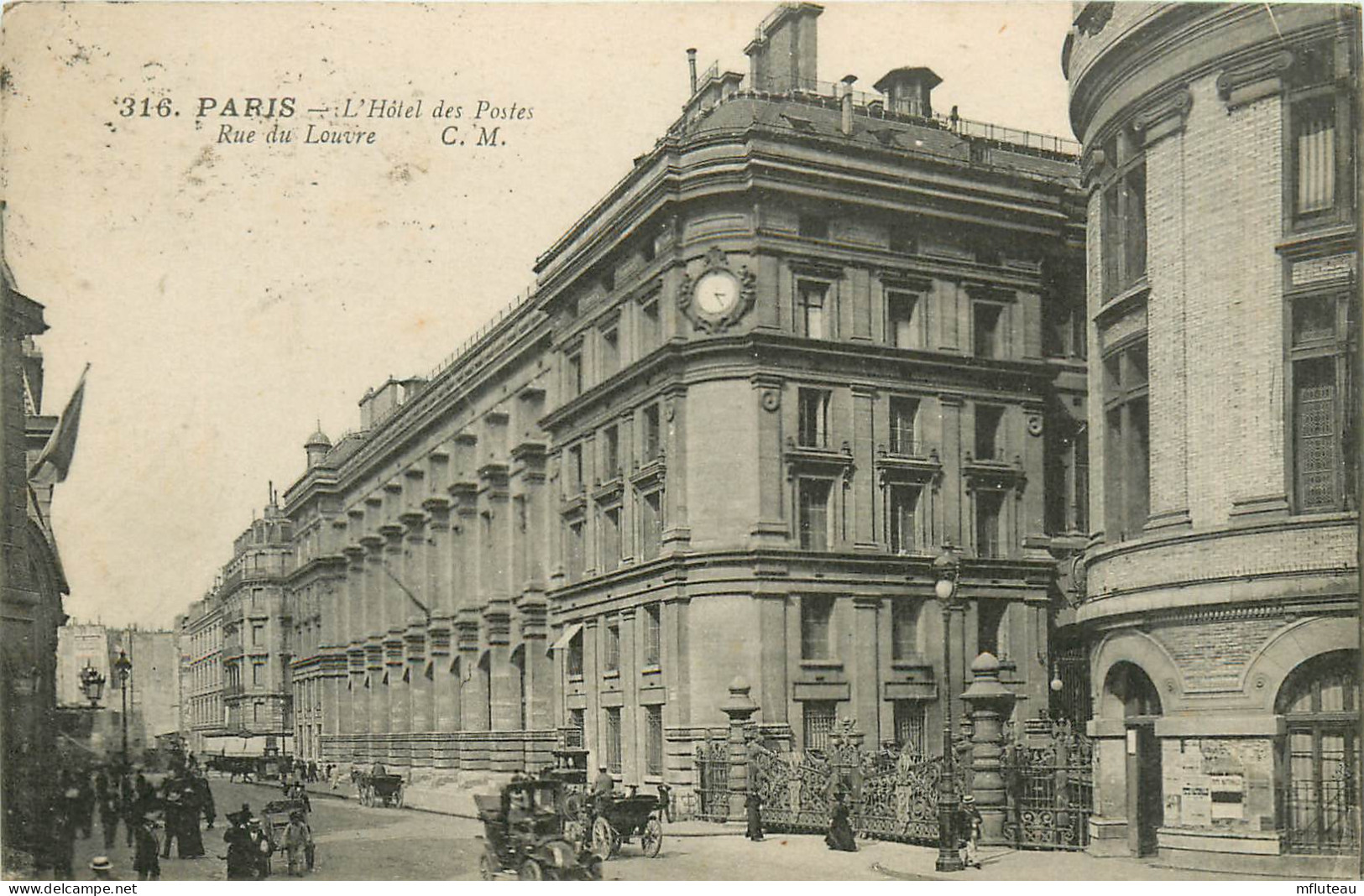 75* PARIS (1)  Rue Du Louvre  Hotel Des Postes     RL27,0025 - District 01