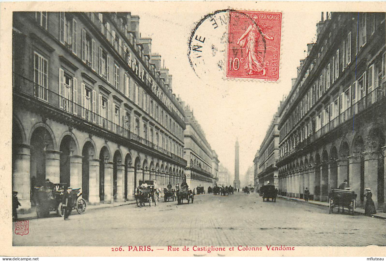 75* PARIS (1)  Rue De Castiglione     RL27,0008 - District 01