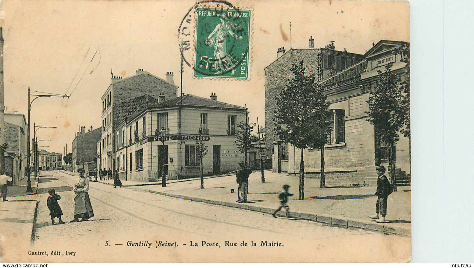 94* GENTILLY     La Poste  Rue De La Mairie   RL13.1415 - Gentilly