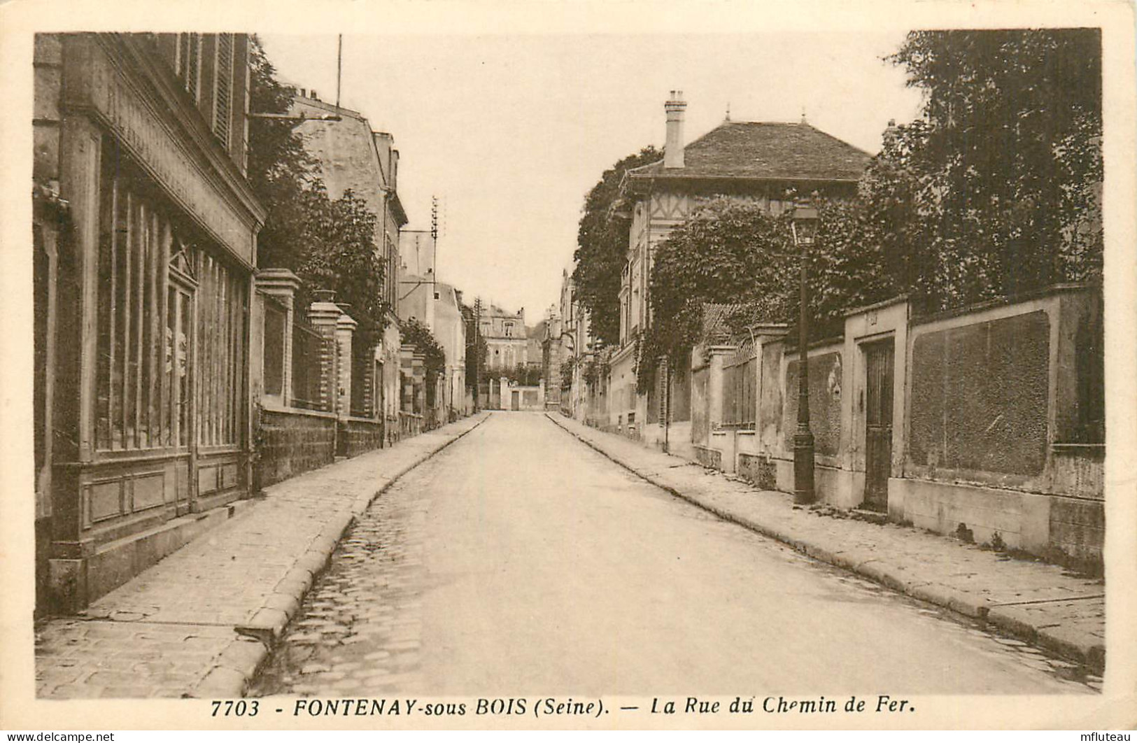 94* FONTENAY S/BOIS  La Rue Du Chemin De Fer    RL13.1408 - Fontenay Sous Bois