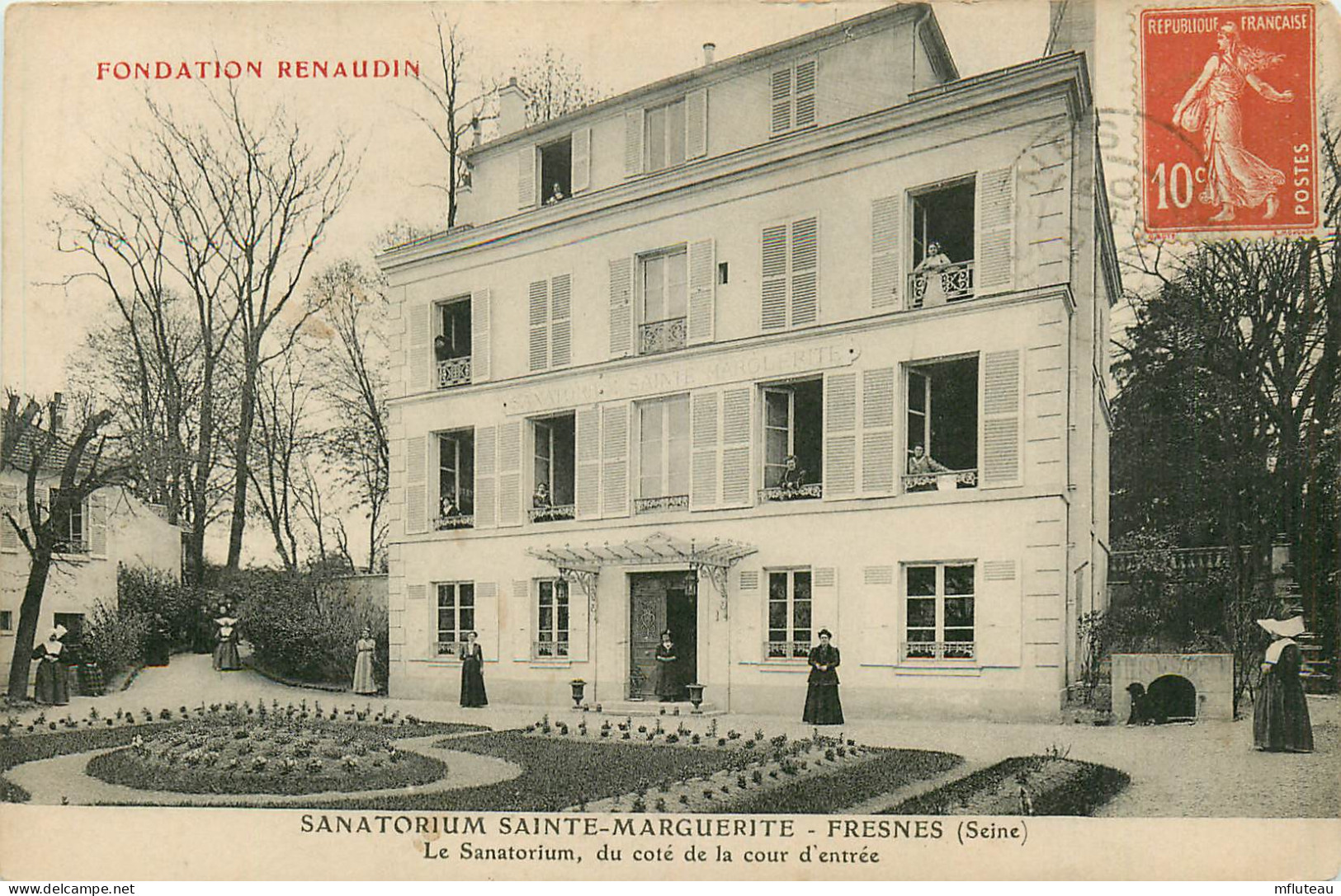 94* FRESNES Sanatorium Ste Marie  - Cour Entree  RL13.1413 - Fresnes